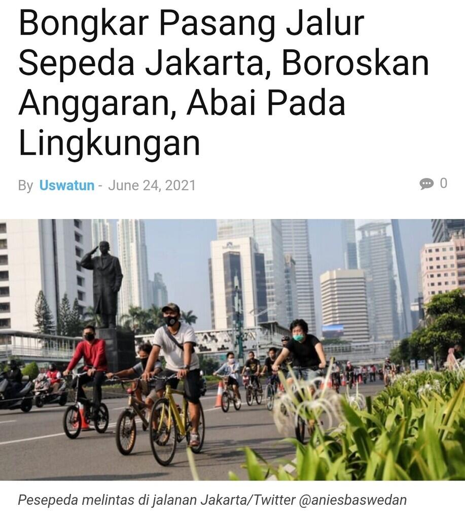 KLDSKP 2021: Kebijakan Kontroversial Anies, Jalur Sepeda, Sumur Resapan, Kenaikan UMP