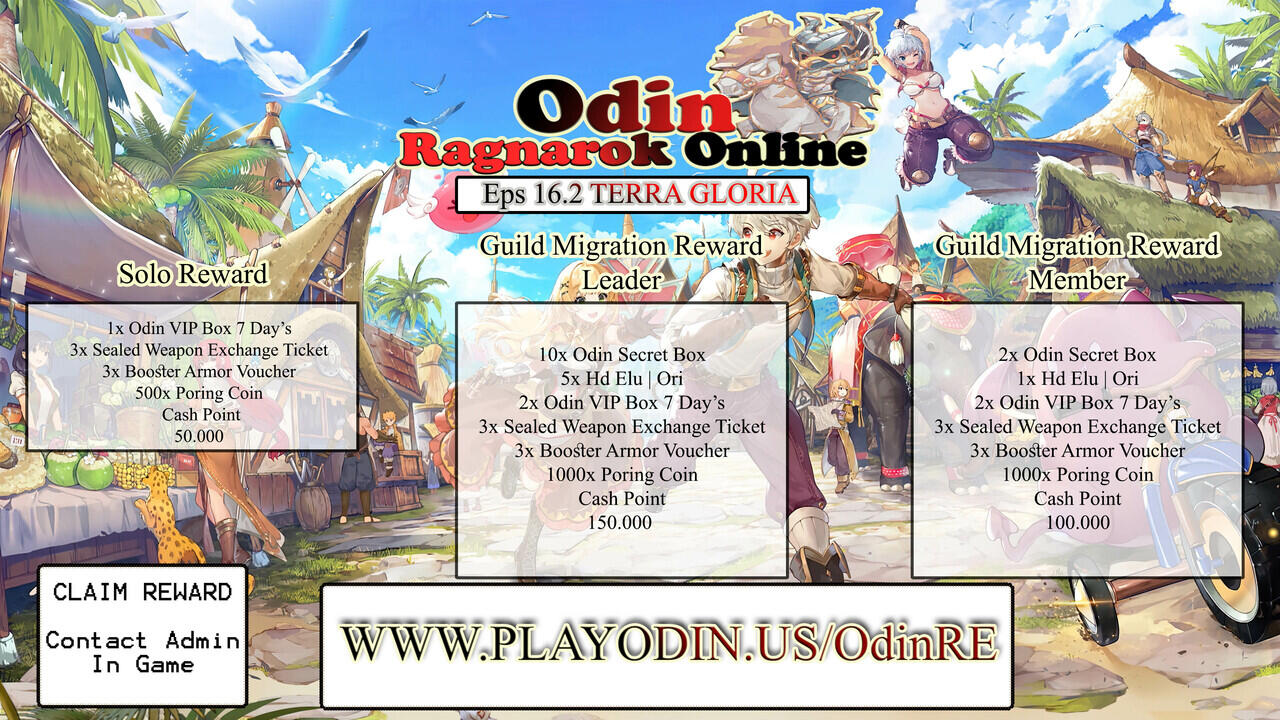  ⌜Odin Ragnarok Private Server⌟ ⌜Reborn⌟ ⌜GRAND OPENING 28 DESEMBER 2021⌟