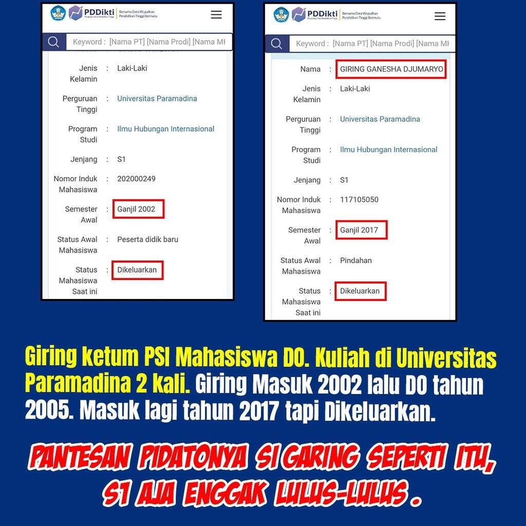 Profil Giring, Dulu Gagal Jadi Ketua BEM Paramadina, Kini Pede Mau Nyapres