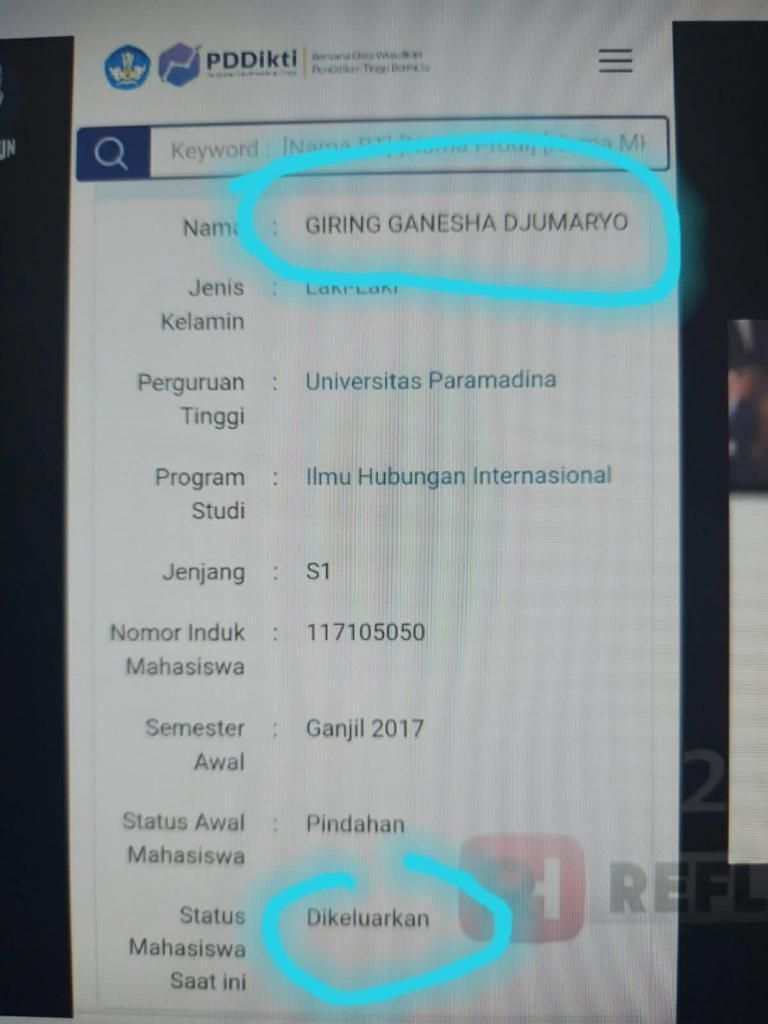 Giring PSI Ternyata DO dari Universitas Paramadina saat Anies Baswedan Jadi Rektor
