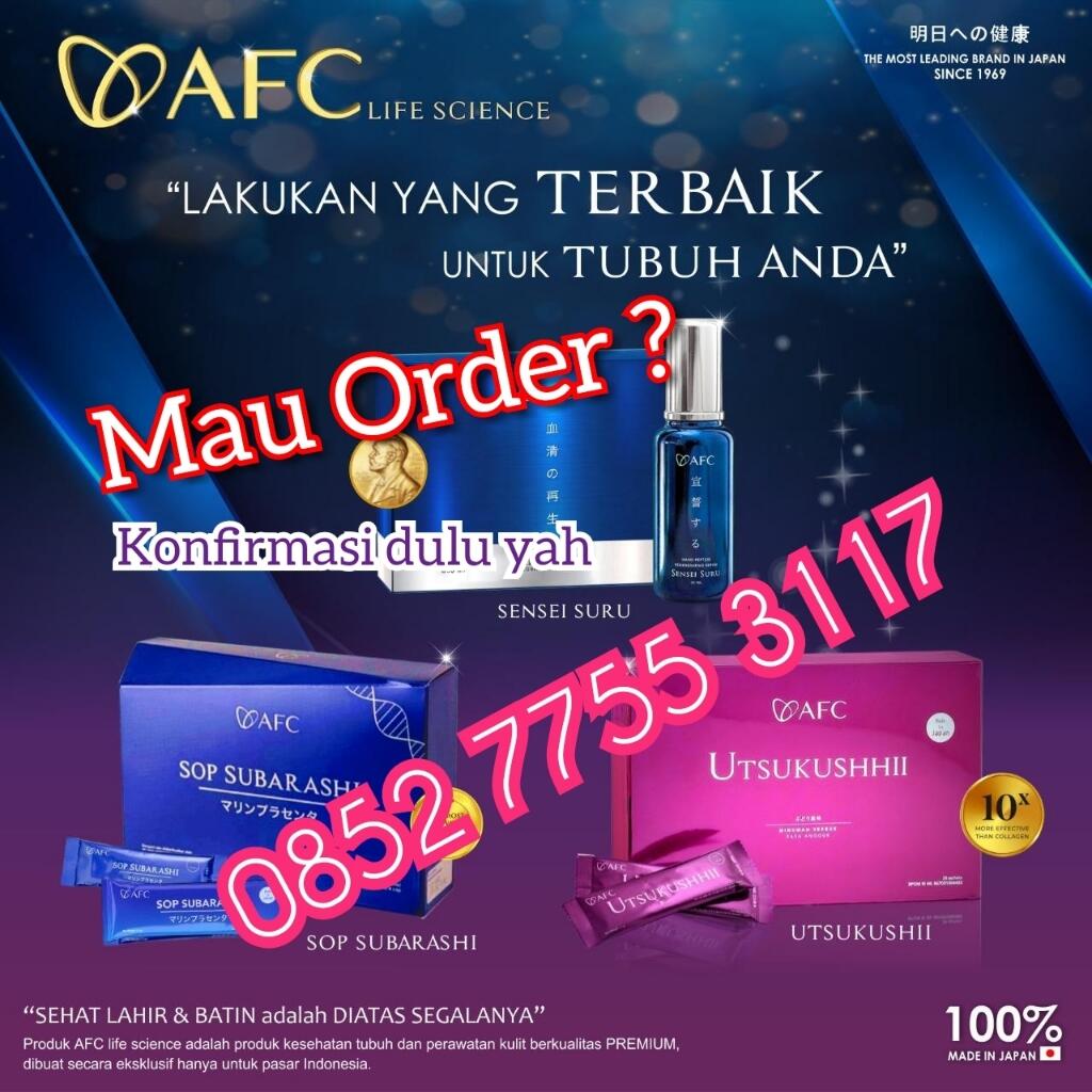 📱085277553117 Distributor AFC SOP SUBARASHI PALEMBANG UTSUKUSHHII SOP100+ SENSEISURU