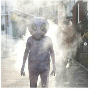 VIRAL Penampakan Foto 'ALIEN' Sedang Mandi Air Panas Di Jepang Dan Faktanya Gan !