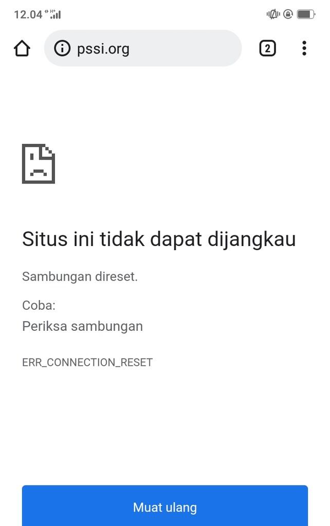 Ngakak, Website PSSI di Retas untuk Luapkan Kekecewaan Setelah Kalah Telak