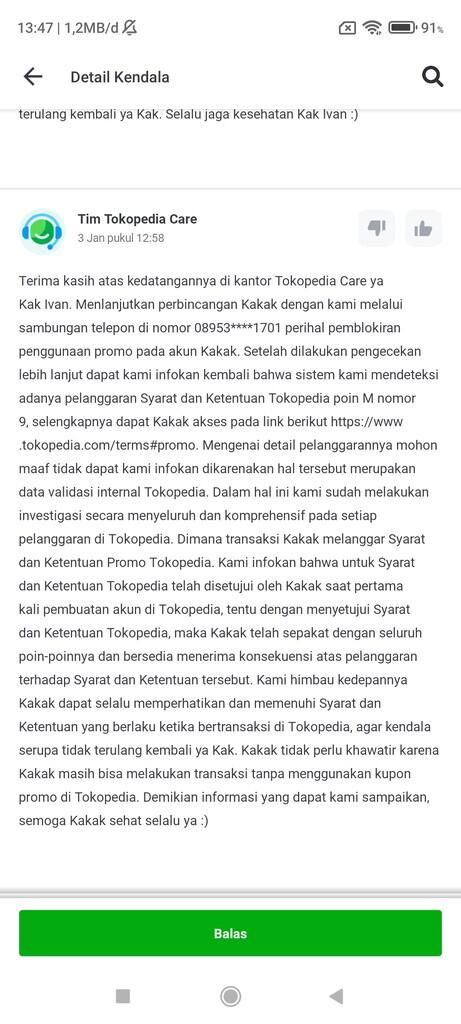 Surat Terbuka Untuk TOKOPEDIA INDONESIA - BLOKIR PROMO