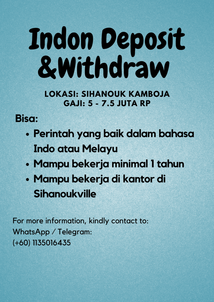 Lowongan Kerja di Kamboja