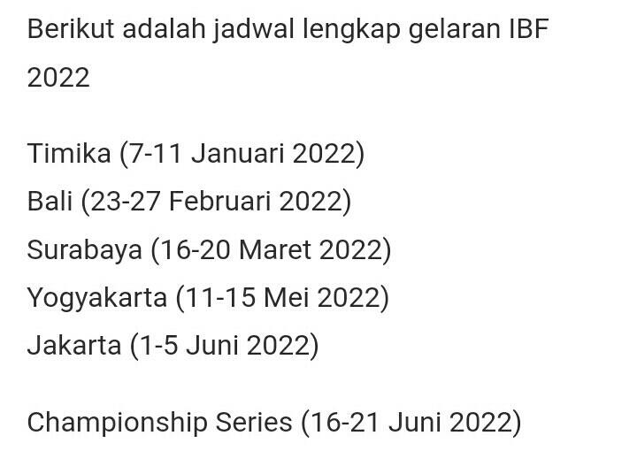 Pemanasan FIBA Asia Cup Indonesia 2022, 5 Kota Bakal Gelar IBF