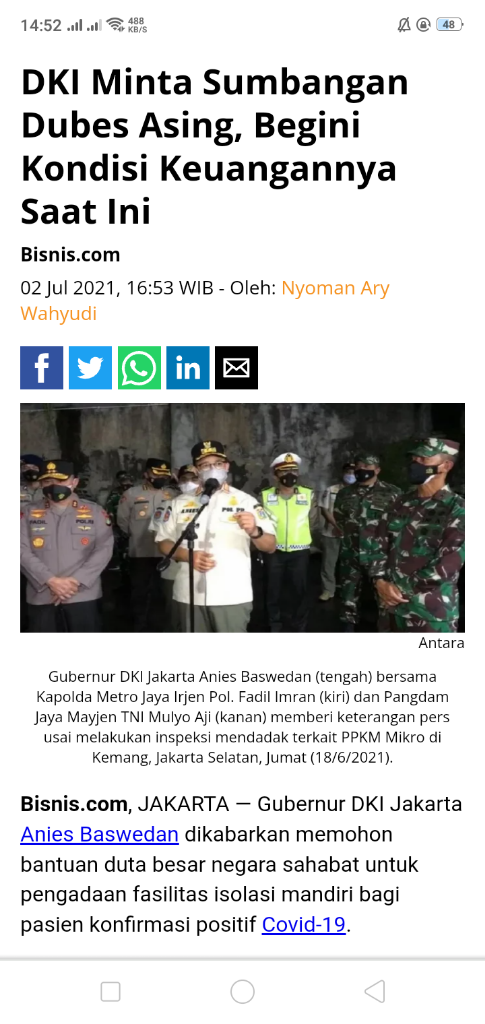 Pemprov DKI Minta Persetujuan DPRD Pakai APBD untuk Penuhi UMP 2022