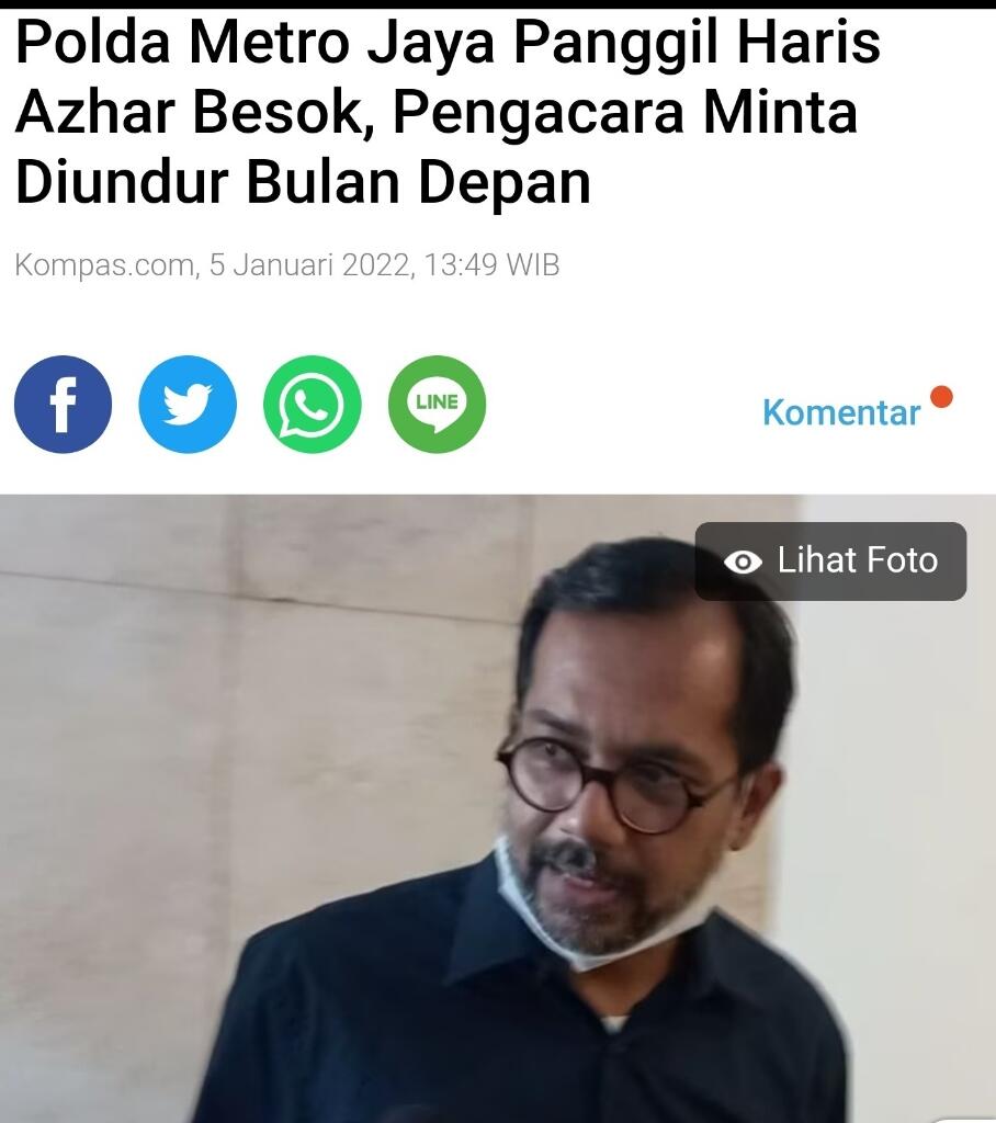Temukan Unsur Pidana, Laporan Luhut ke Haris Azhar dan Fatia Naik ke Tahap Penyidikan