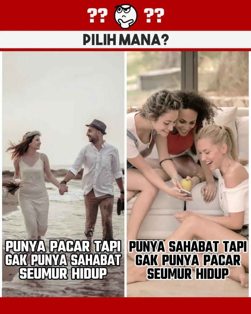 Manakah Yang Kamu Pilih Diantaranya? Aku Pilih Yang Tengah Aja, Kamu?