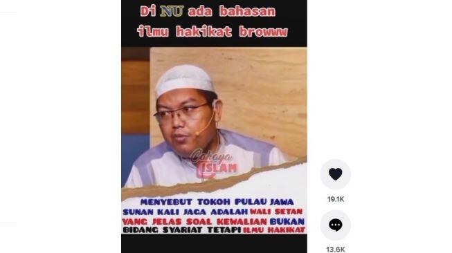 Sebut Sunan Kalijaga Wali Setan, Ustaz Ini Tuai Kecaman Warganet