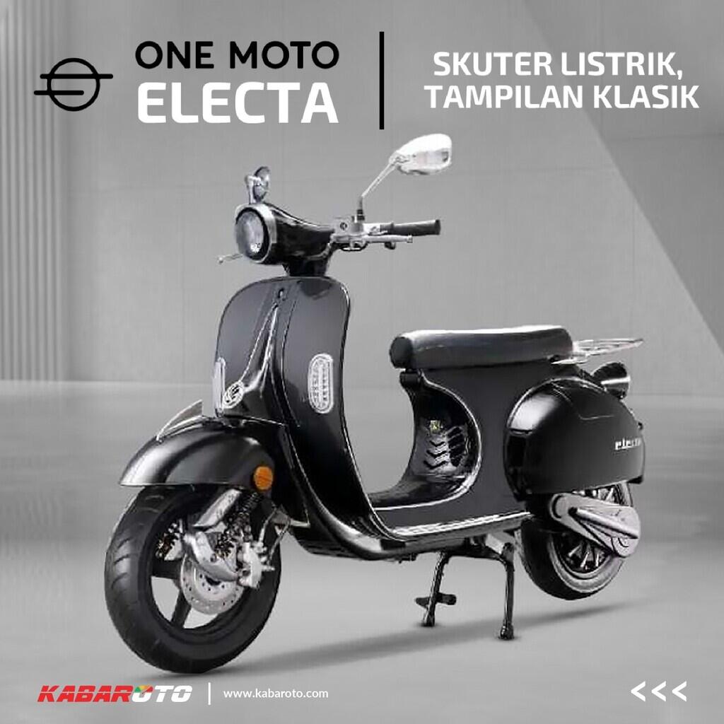 One Moto Electa Meluncur Di India, Tampilannya Mirip Vespa!