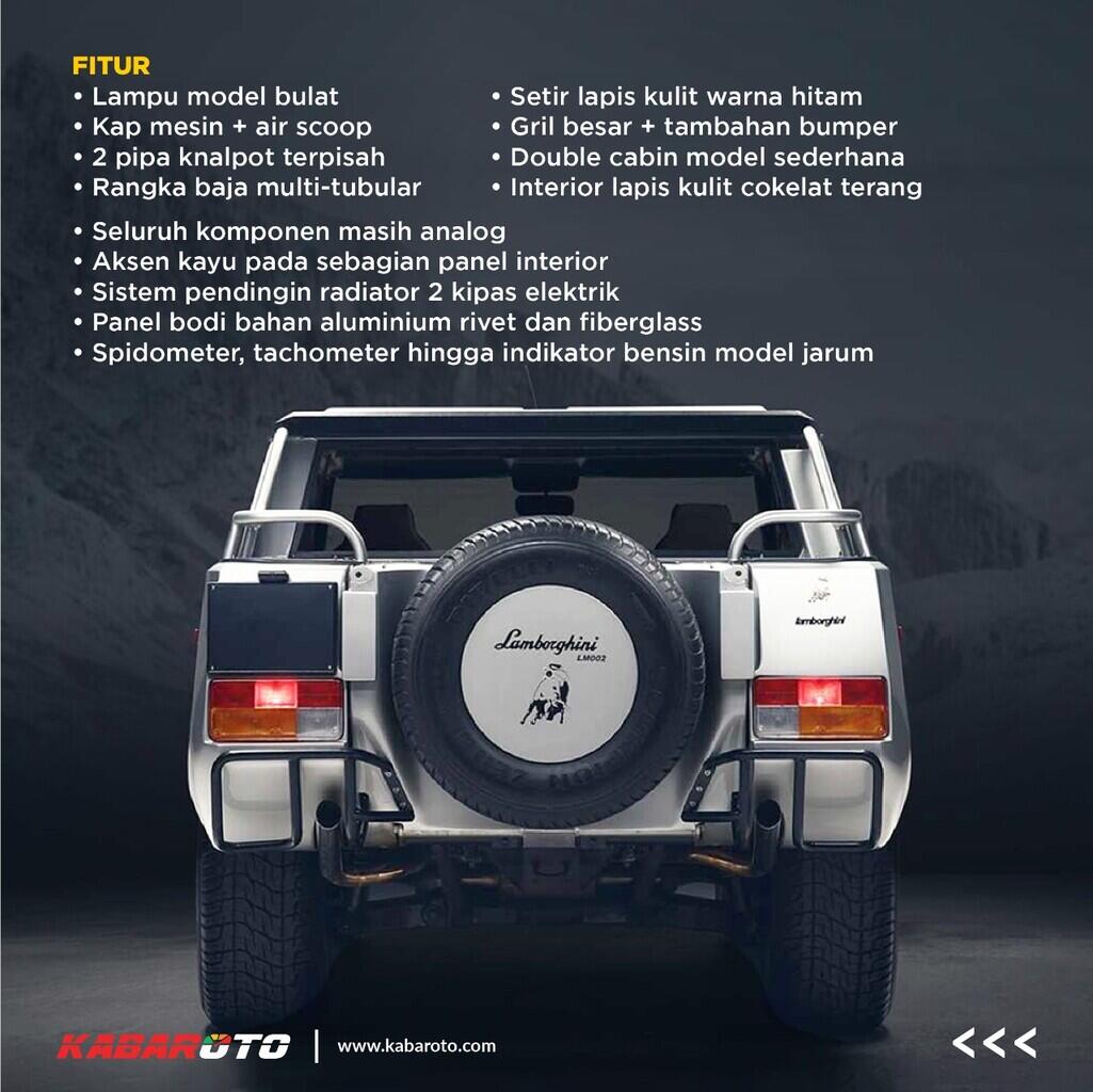 Sebelum Urus, Kenalkan SUV Pertama Lamborghini LM002