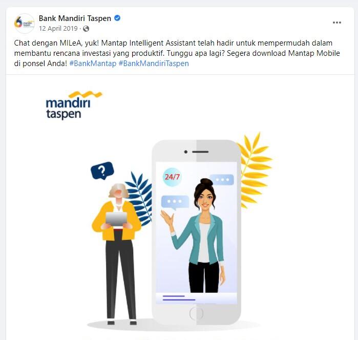 Bank Mandiri Taspen Luncurkan Chatbot Milea