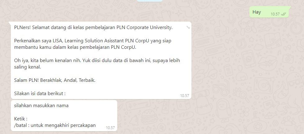 PLN Corporate University Meluncurkan Chatbot LISA
