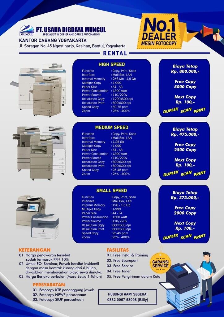 Rental Mesin Fotocopy - Muncul Group