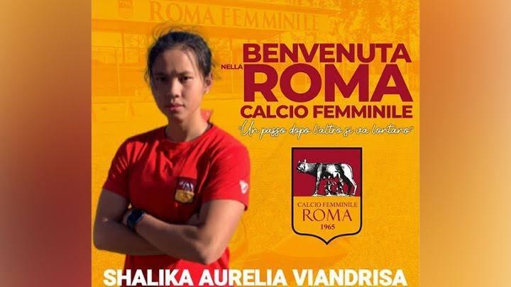 Shalika Aurelia Viandrisa, Bermain Di Roma CF Italia, Banggakan Timnas Indonesia