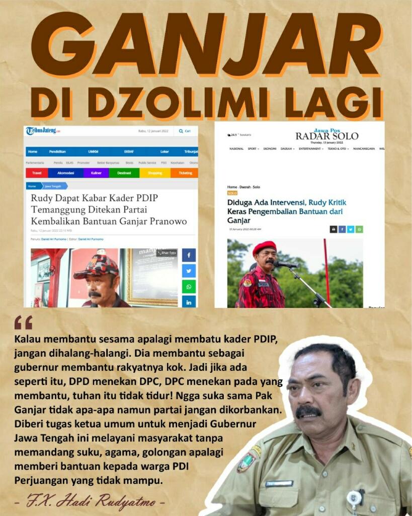 FX Rudy Sebut Ada yang Tekan Fajar Kembalikan Bantuan Ganjar Pranowo