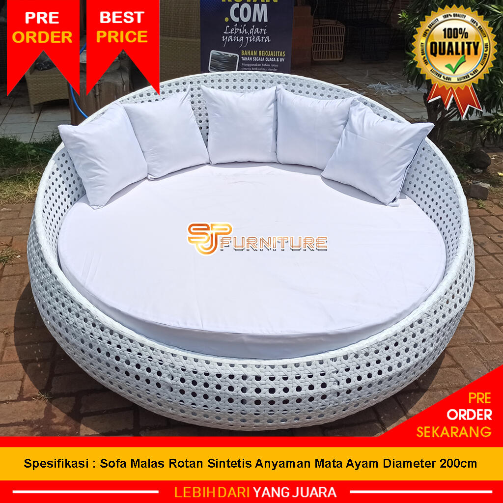 Sofa Kursi Rotan Sintetis Bandung, Sofa L Rotan Sintetis, Sofa Minimalis Dari Rotan,
