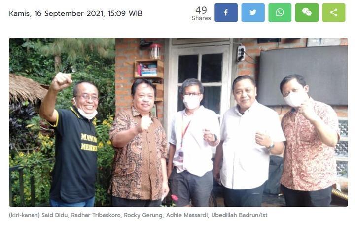 JoMan Tekankan Ubedillah Bohong soal Gibran-Kaesang, Tantang Buktikan Data