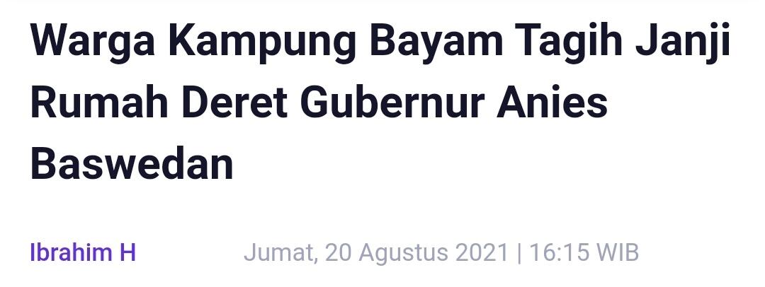 JakPro: Kampung Susun Bayam Bakal Ditempati Pekerja Pendukung Operasional JIS
