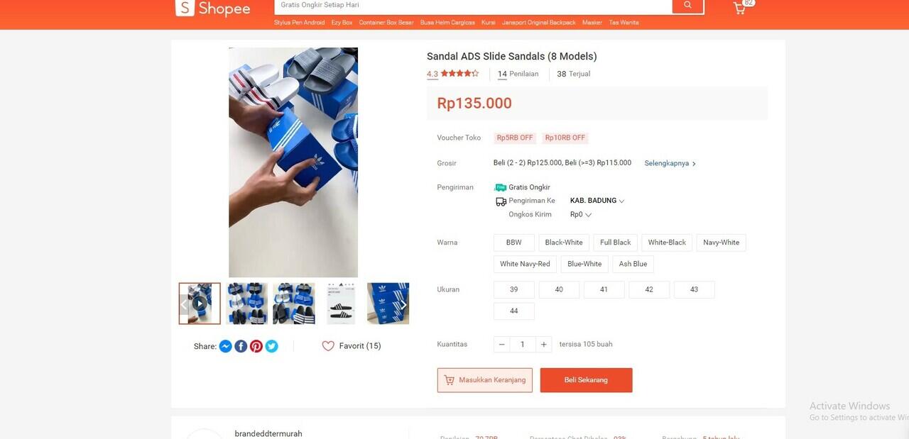 SARANGORI / brandedtermurah Penjual Barang KW