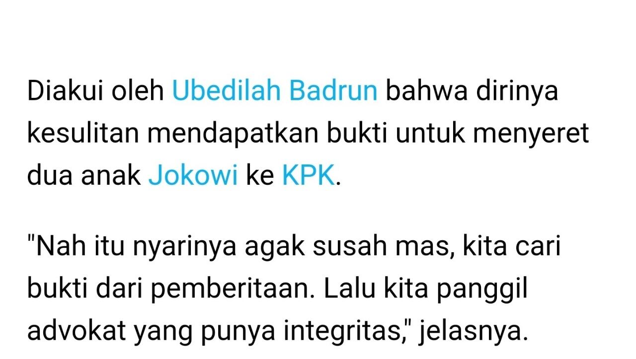 Aneh Kalau ASN Laporkan Gibran Dan Kaesang Ke KPK, Ubedilah Itu Seperti ...