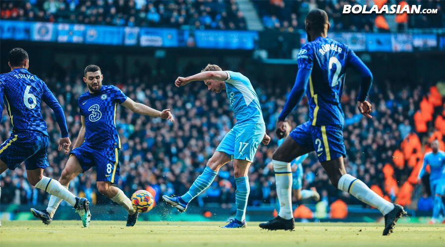 Hasil Pertandingan Manchester City vs Chelsea : Skor 1-0