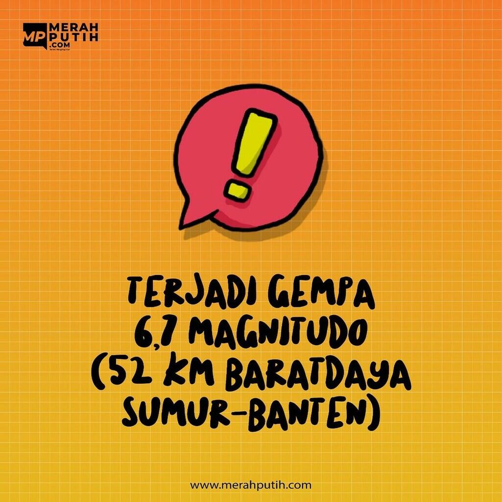Banten Kembali Diguncang Gempa, Kali Ini Terasa hingga Sukabumi