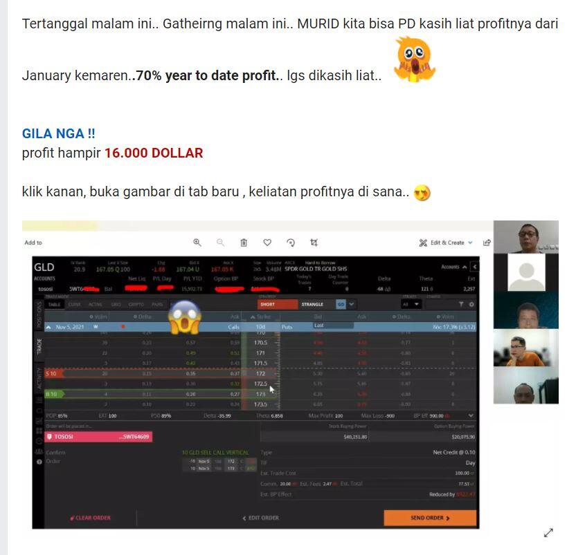 &#91;20 Agustus '22 ONLINE&#93; Pelatihan Option Trading Cetak Trader Profitable !! 