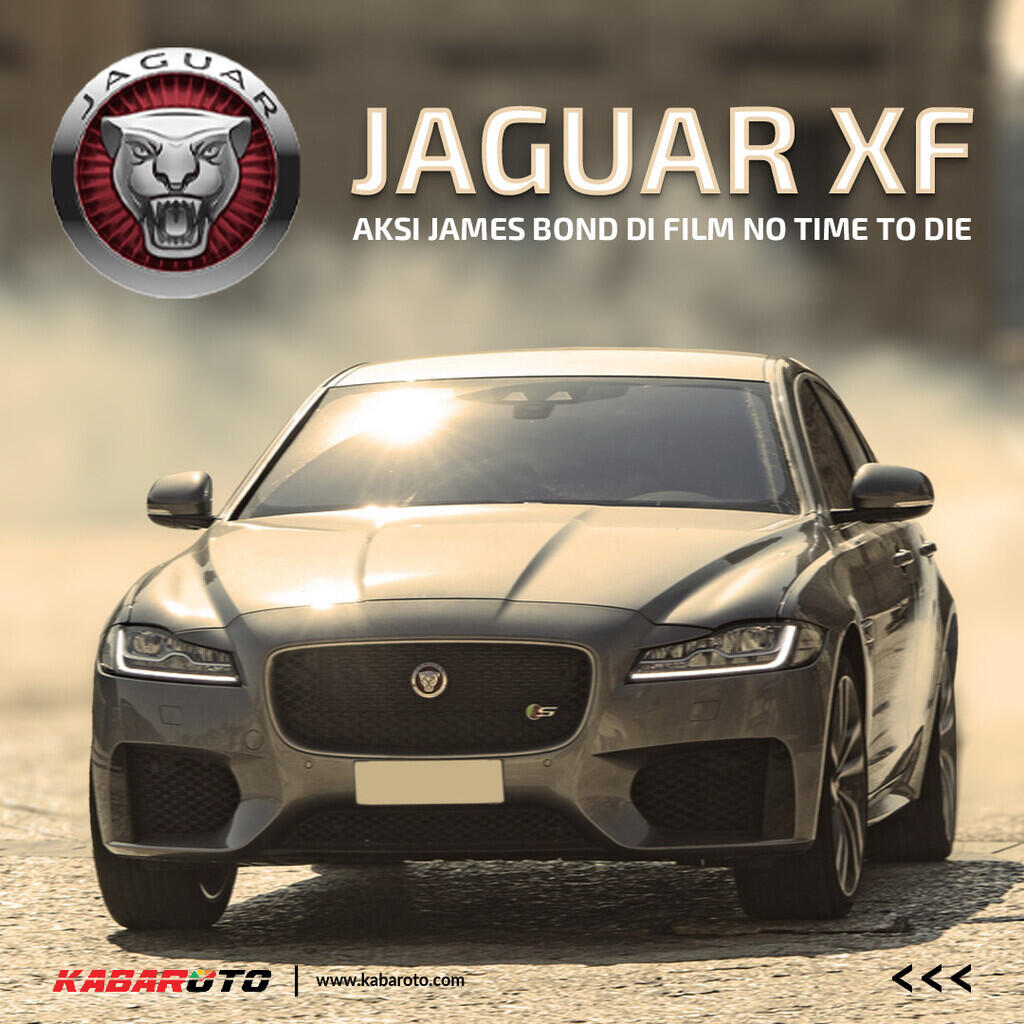 Aksi Jaguar XF Kejar James Bond Di Film No Time To Die