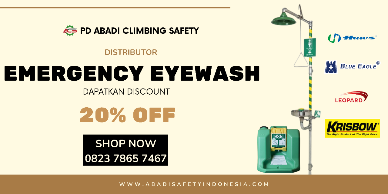 Distributor Emergency Eyewash di Jakarta | PD Abadi Climbing Safety