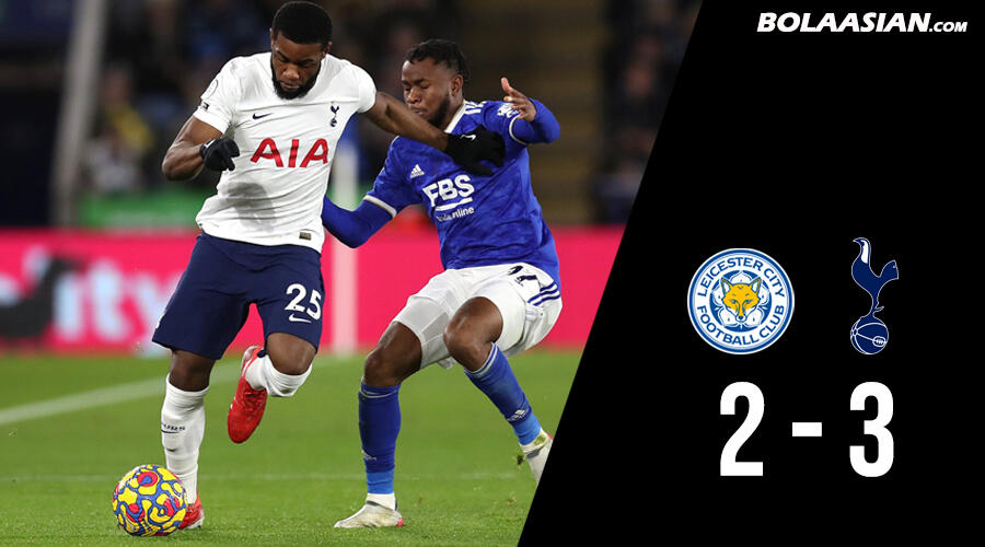 Hasil Pertandingan Leicester vs Tottenham : Skor 2-3