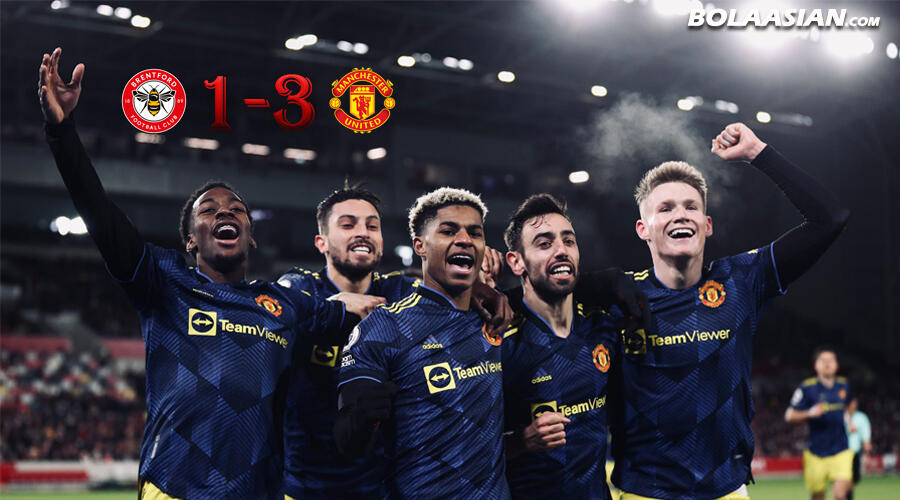 Hasil Pertandingan Brentford vs Manchester United : Skor 1-3