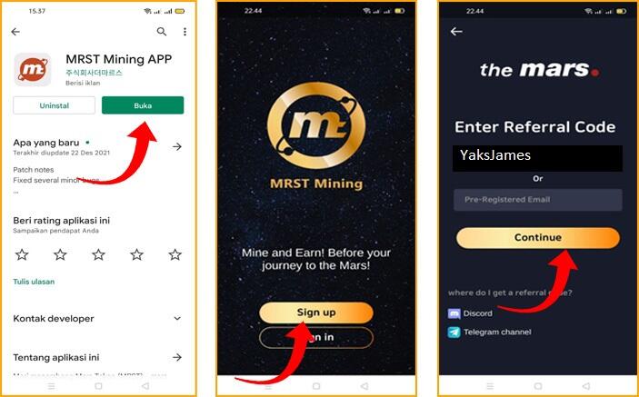 Mining Di HP? Next Legit Metaverse Project MRST (Mars Mining) Ios / Android