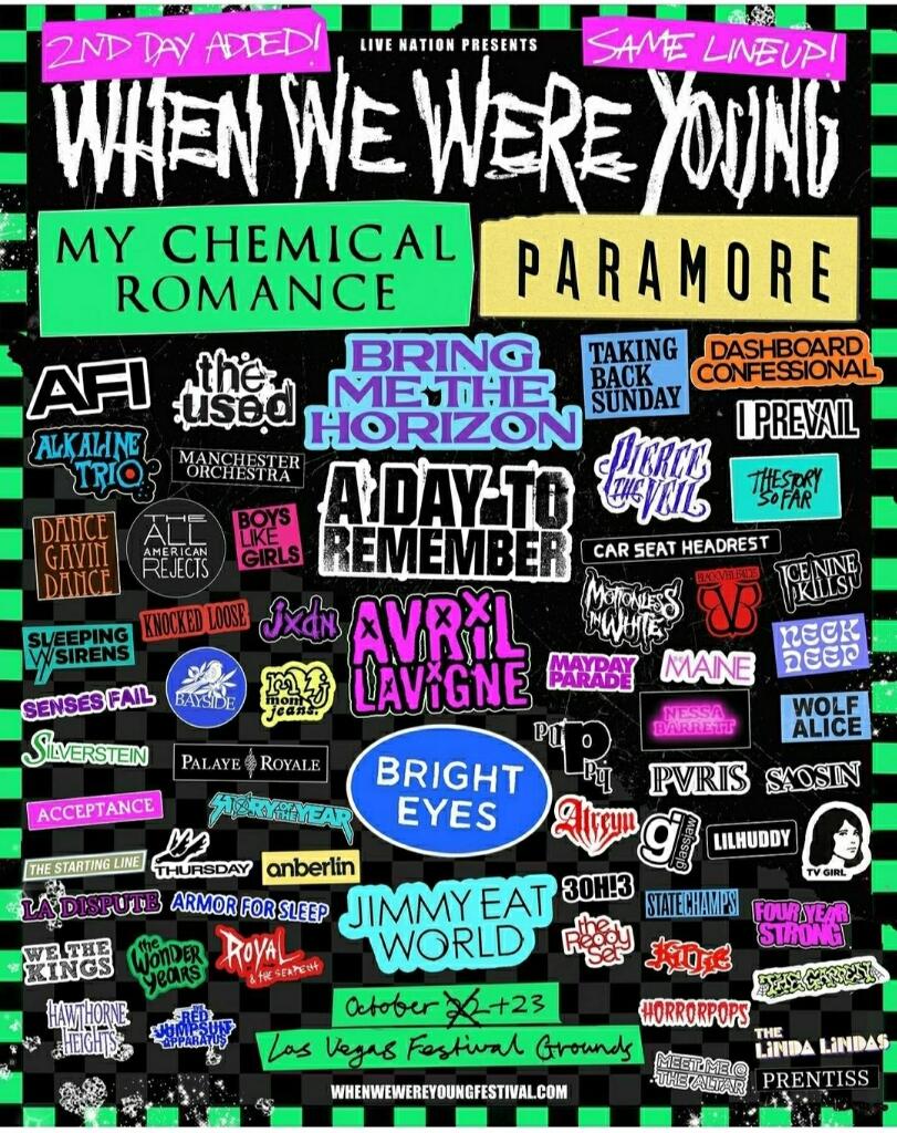 When We Were Young : Festival Nostalgia Band tahun 2000an!