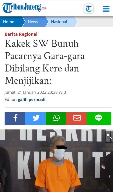 Kakek SW Bunuh Pacarnya Gara-gara Dibilang Kere dan Menjijikan