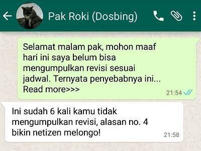 Drama Chat Dosen Dan Mahasiswa yang Menggelitik Kotak Tertawamu