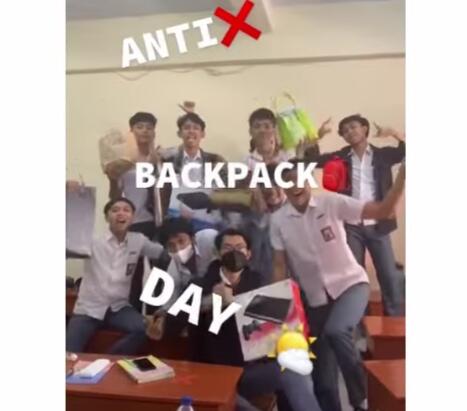 Konten 'Anti Backpack Day' Anak Sekolahan Tujuannya Untuk Apa?