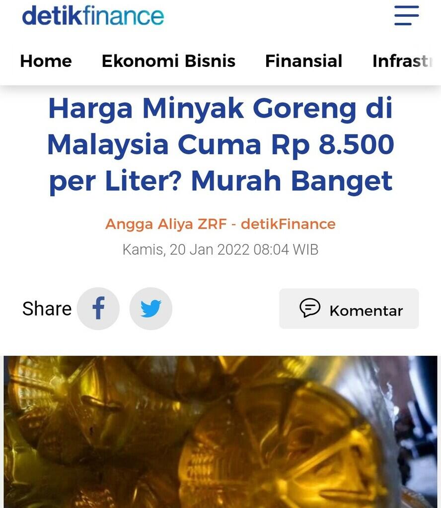 Harga Meroket, Ternyata Pasar Minyak Goreng RI Dikuasai 4 Produsen Raksasa