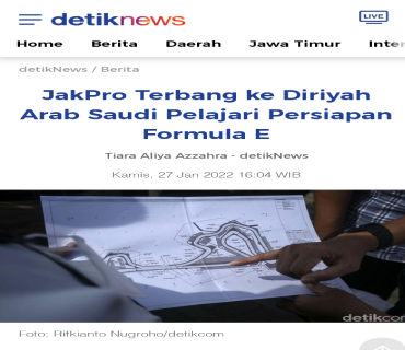 JakPro Terbang ke Diriyah Arab Saudi Pelajari Persiapan Formula E