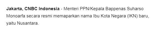 INGIN TAHU ?? INI TIGA HAL SEPUTAR IKN YANG BARU
