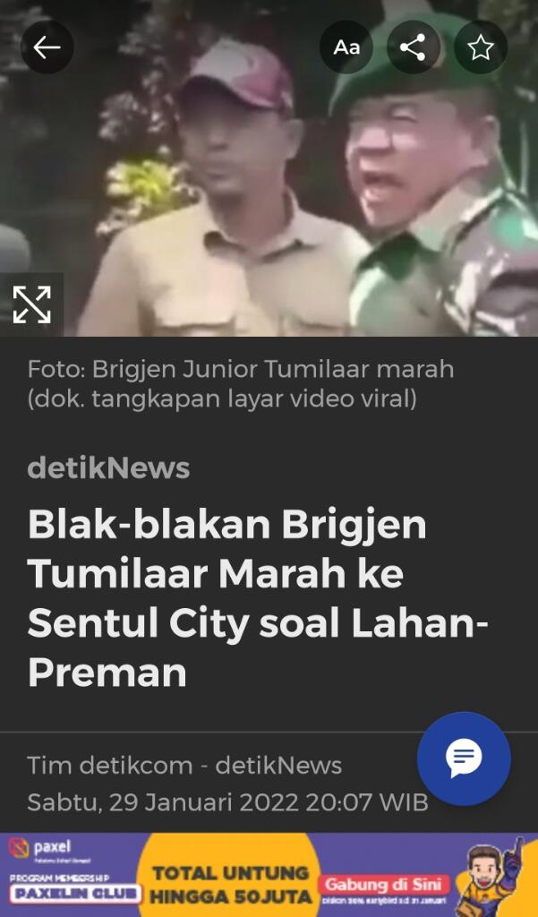 Brigjen Tumilaar Ngamuk Ke Sentul City
