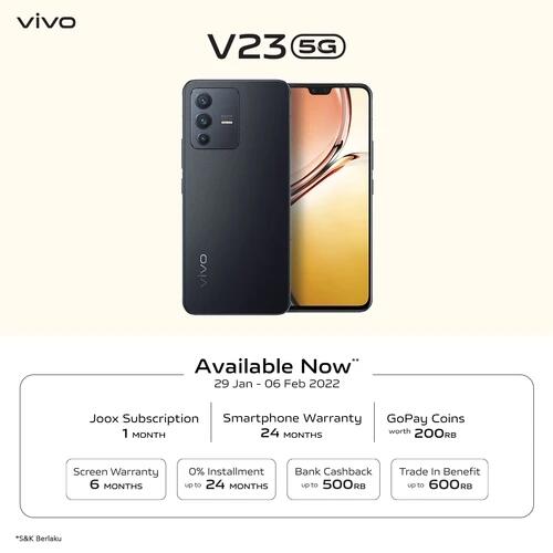 Spesifikasi Lengkap dan Harga Vivo V23 5G, Desain Elegan &amp; Kamera Mantap!