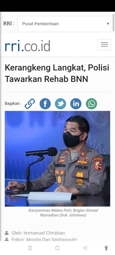 Kerangkeng Langkat, Polisi Tawarkan Rehab BNN