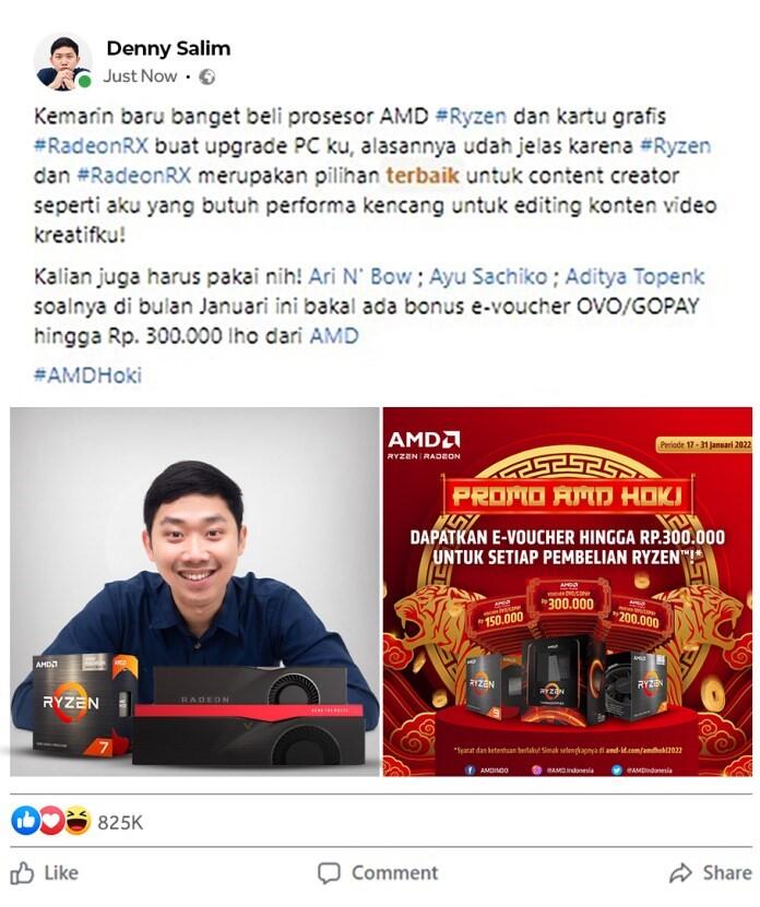 Promo AMD Hoki Bisa Dapet Cashback Gan!