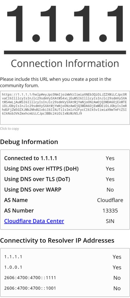 Rekomendasi DNS dari cloudflare untuk ponsel Android