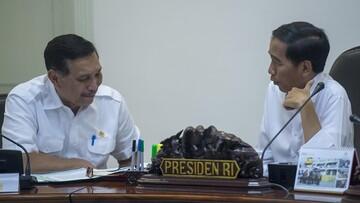 Kala "Lord" Luhut Angkat Telepon Saat Jokowi Pidato