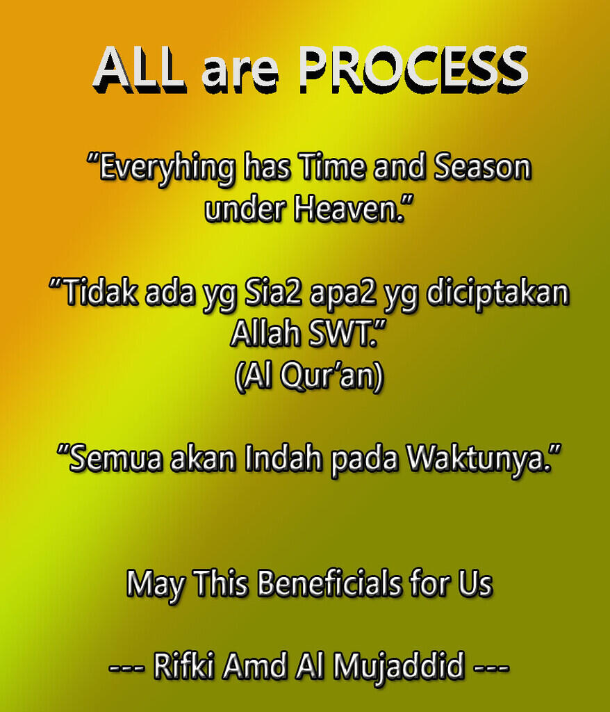 (Muhasabah) Graphic2 How to be Wise As Young As Possible... All are Process... 