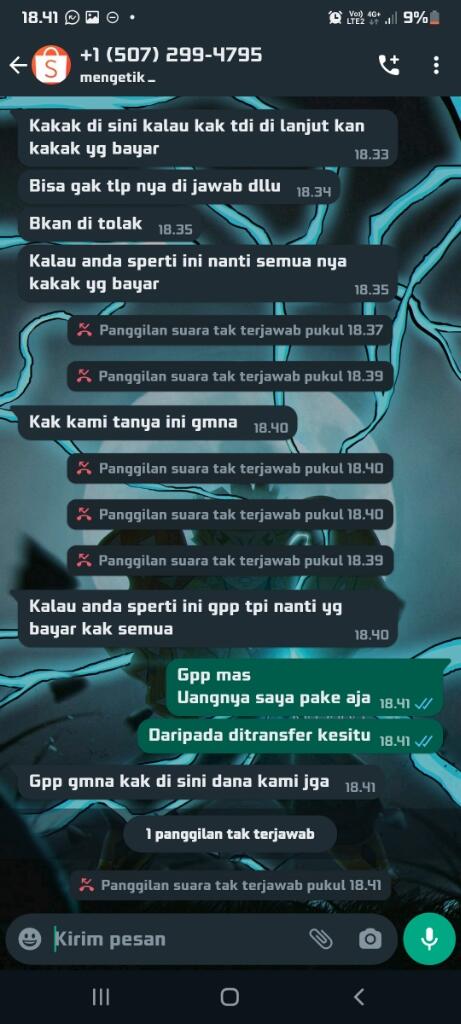 Modus Penipuan Berkedok Pihak Resmi Dari Shopee.