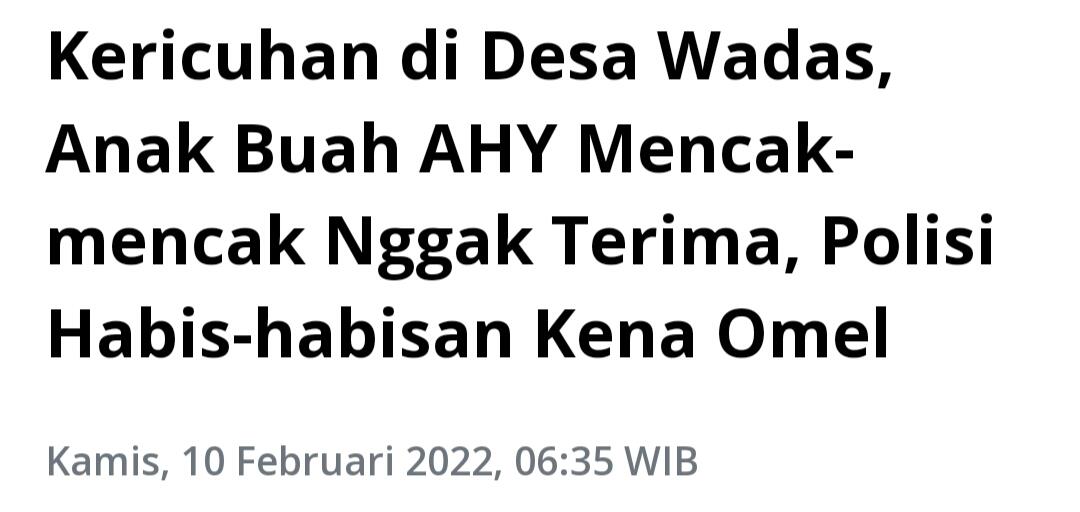 Minta Proyek Bendungan Bener Ditunda, Demokrat: Selesaikan Dulu Hak Rakyat